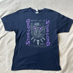 Marvel Star-Lord T'Challa Tee - Black and Purple